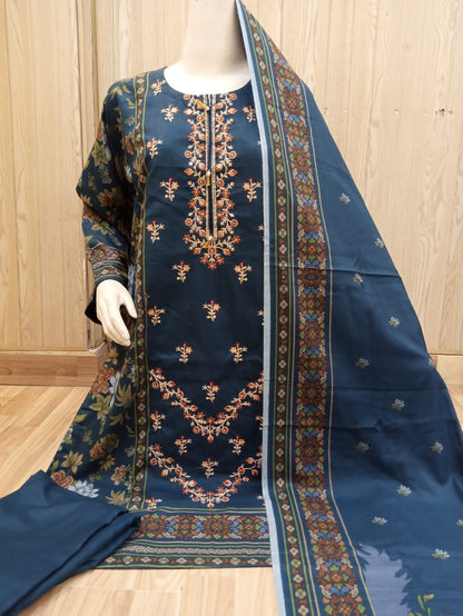 DHANAK Winter Collection Embroidered 3PC Suits