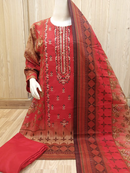 DHANAK Winter Collection Embroidered 3PC Suits