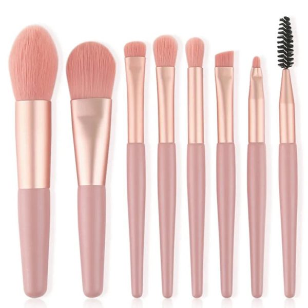 8-Piece Travel Makeup Brush Kit